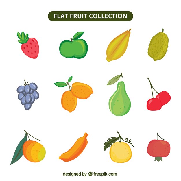 Variedad de frutas deliciosas