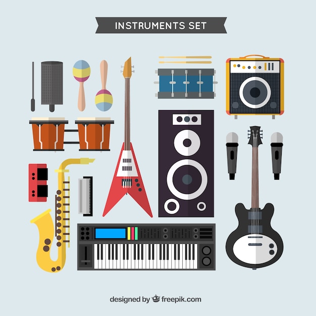 Variedad de instrumentos musicales