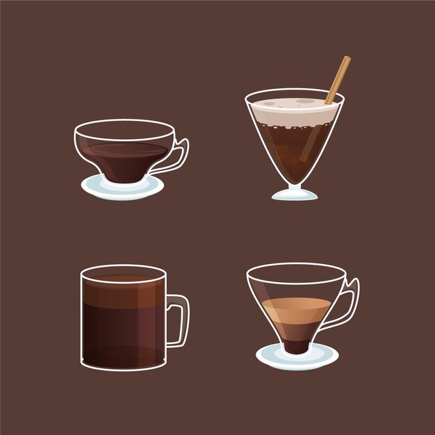 Variedad de tipos de café