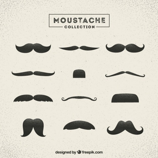Varios bigotes vintage