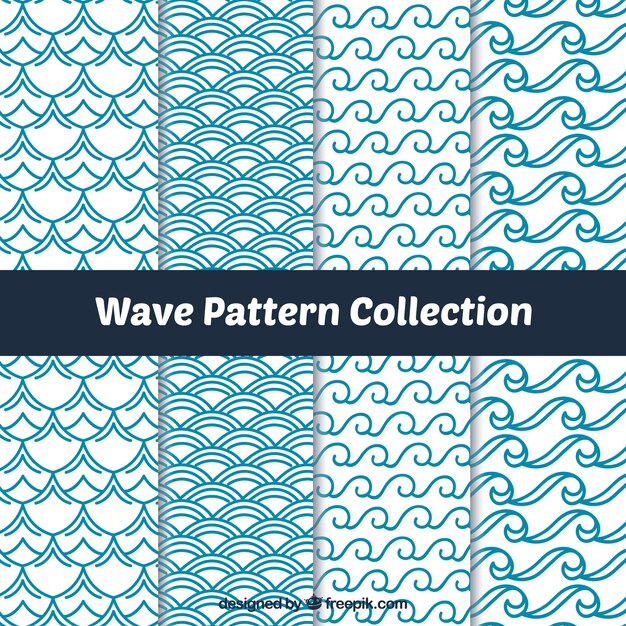 Varios patrones de ondas