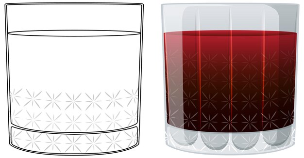 Vaso de cristal medio lleno o vacío