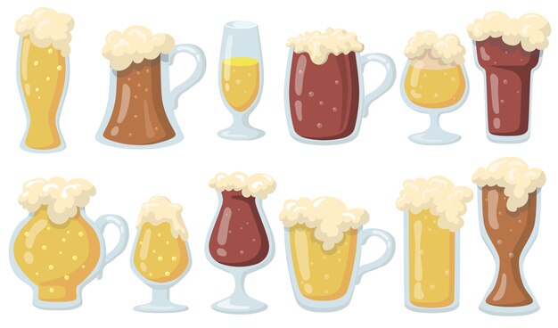 Vasos de cerveza