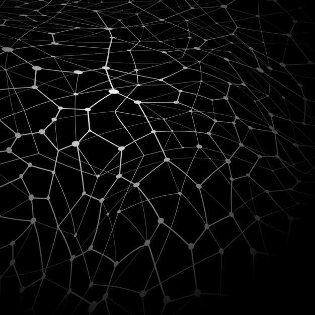 Vector abstracto negro textura neural