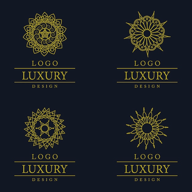 Vector amazing luxury logo designs