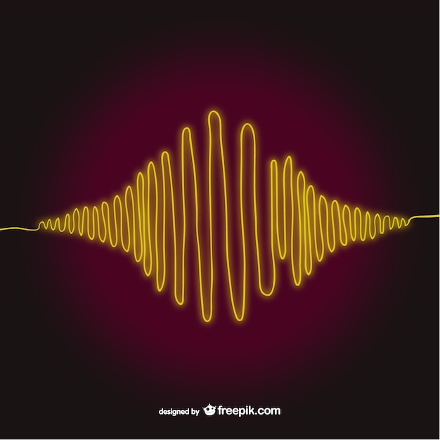ondas de sonido arte vectorial