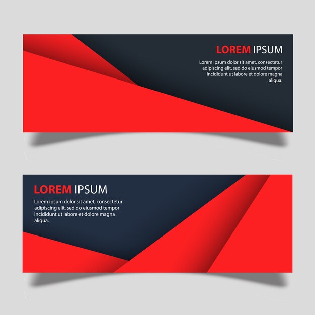 Vector Banner diseños de plantilla