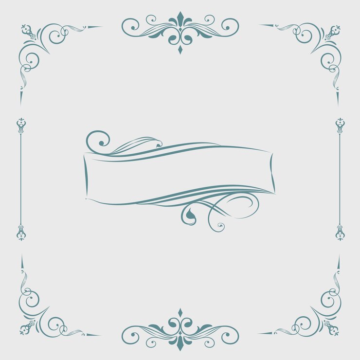 Vector gratuito vector de banner de ornamento caligráfico decorativo