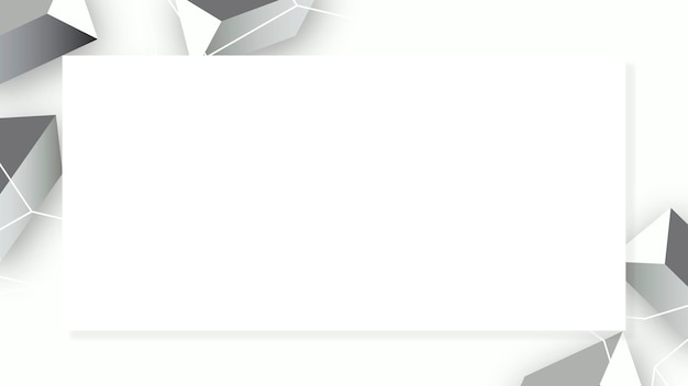 Vector de banner social de formas geométricas grises