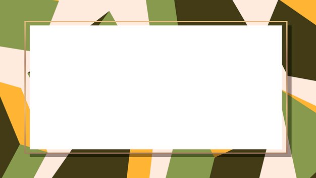 Vector de banner social geométrico verde retro