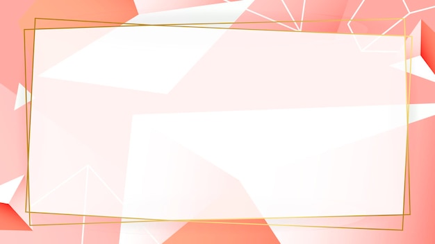 Vector gratuito vector de banner social de patrón geométrico rosa