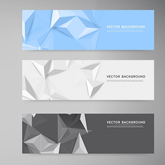 Vector gratuito vector banners y plazas. conjunto de colores