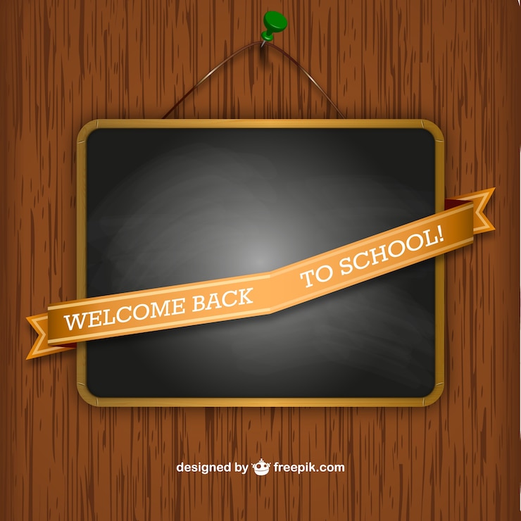 Vector gratuito vector bienvenidos de vuelta a la escuela