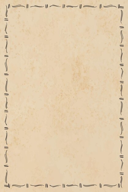 Vector boho arte tribal garabato bosquejo marco