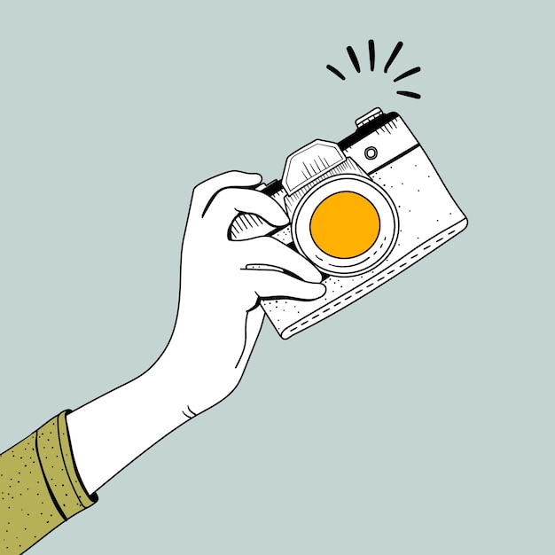 Vector de cámara vintage