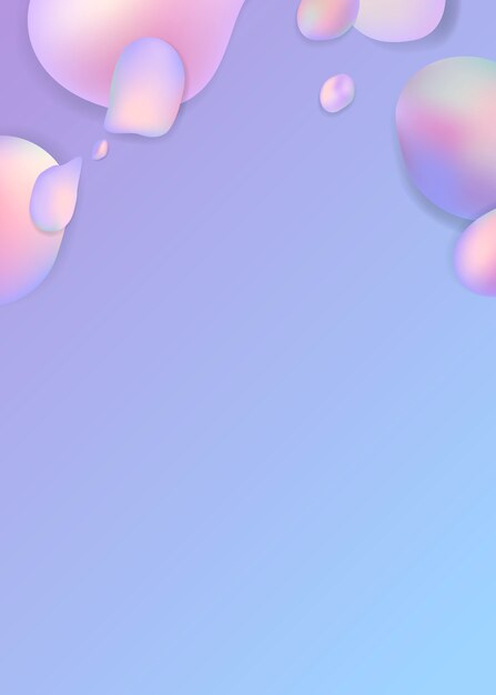 Vector de cartel diseño púrpura fluido fluido