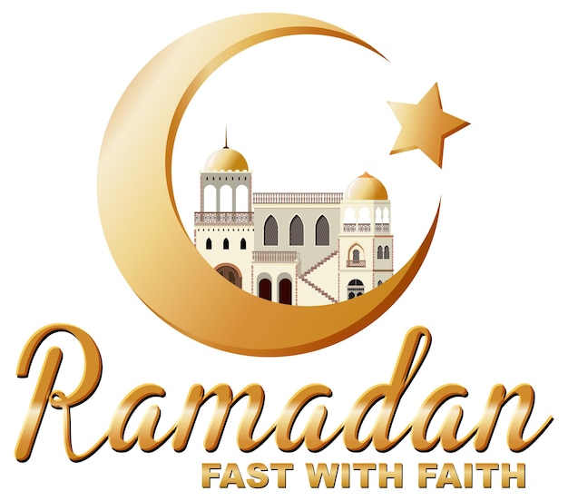 Vector de cartel de Ramadán Kareem