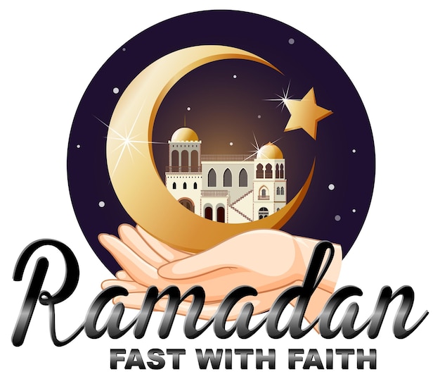 Vector de cartel de Ramadán Kareem