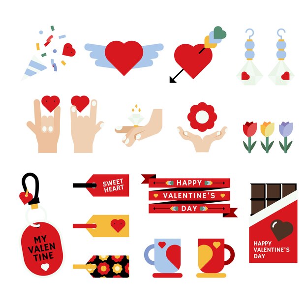 Vector de celebración del día de San Valentín