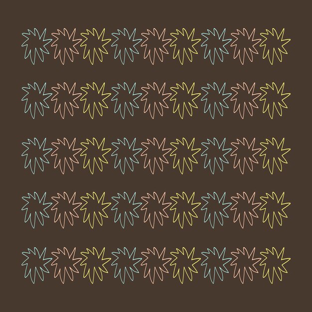 Vector de cepillo de ilustrador de fuegos artificiales doodle conjunto de cepillo de patrones sin fisuras