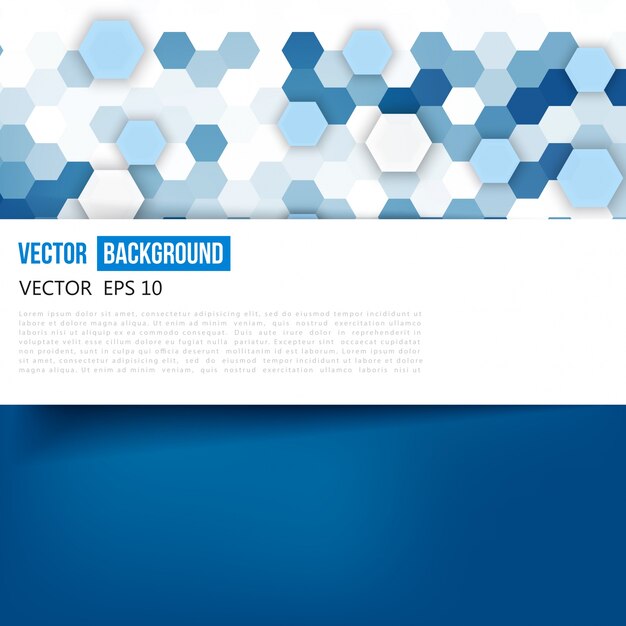 Vector de color abstracto 3d hexagonal.