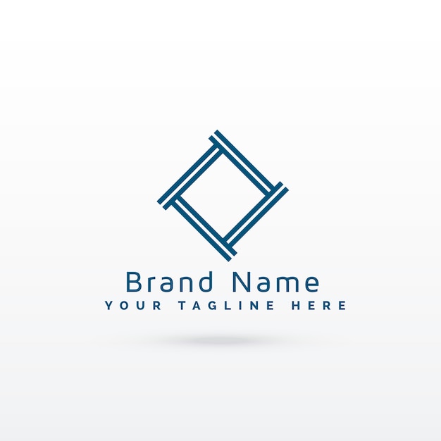 Vector de concepto de logotipo gemetric elegante