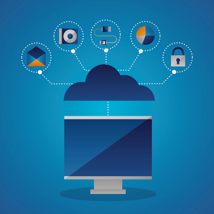 Vector gratuito vector conceptual de la nube