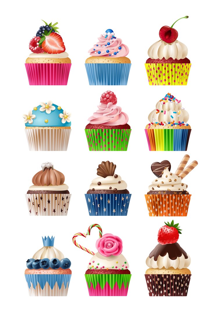Vector gratuito vector conjunto de dulces iconos