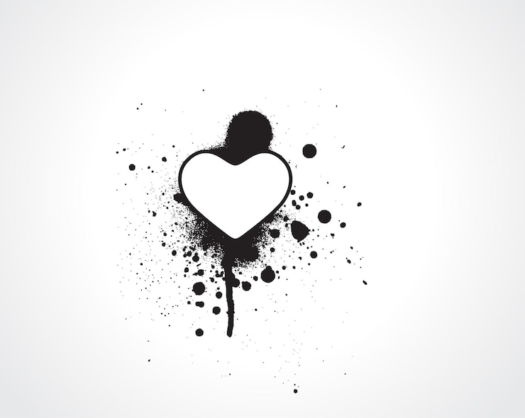 Vector gratuito vector corazón grunge sangriento