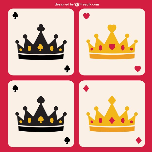 Vector coronas de póquer