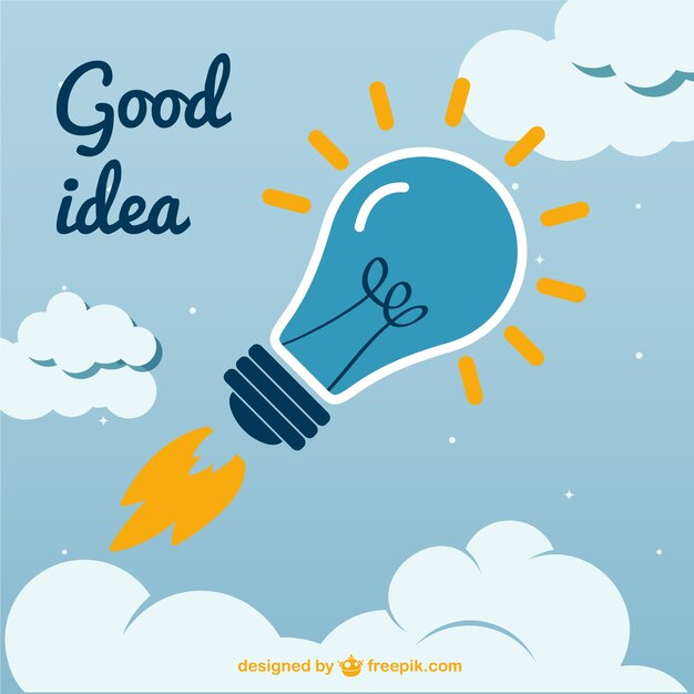 Vector creativo de buena idea