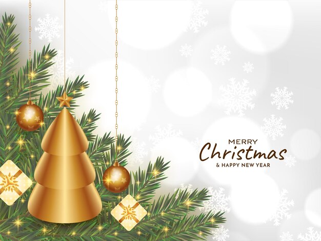 Vector decorativo del diseño del fondo de la celebración del festival de la Feliz Navidad