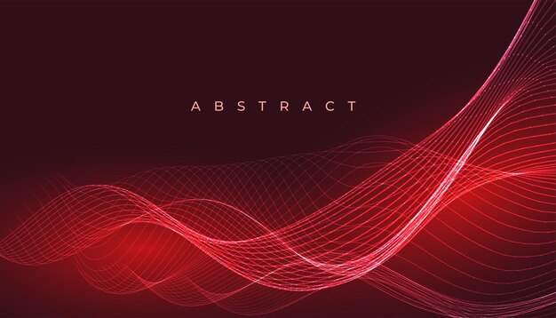 vector de diseño de banner dinámico de línea brillante moderno y abstracto