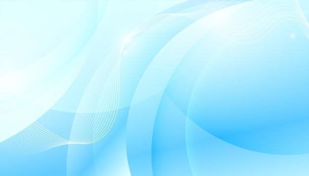 vector de diseño de banner de movimiento de línea ondulada azul de negocios abstracto