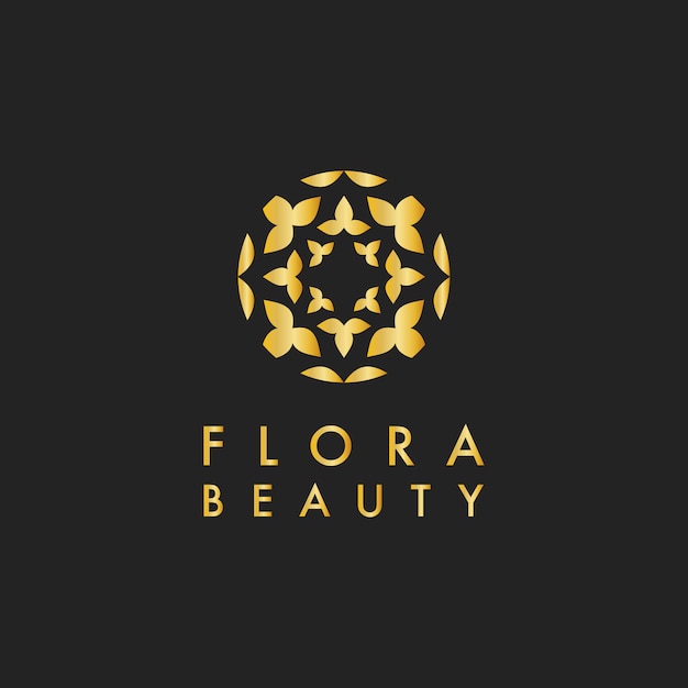 Vector de diseño de belleza flora logo
