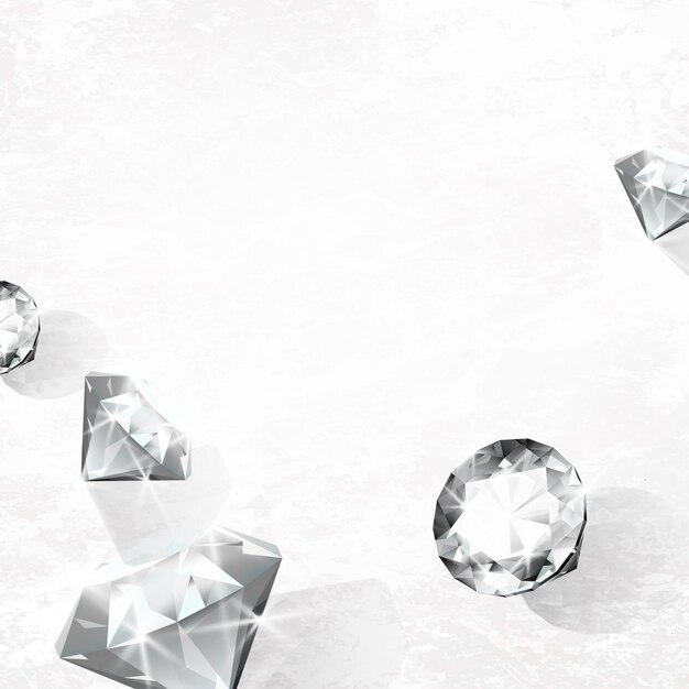 Vector de diseño de diamante de cristal transparente
