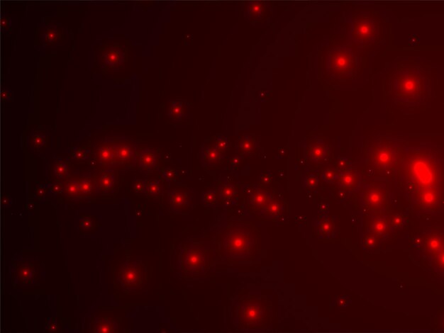 Vector de diseño de fondo bokeh brillante rojo oscuro moderno