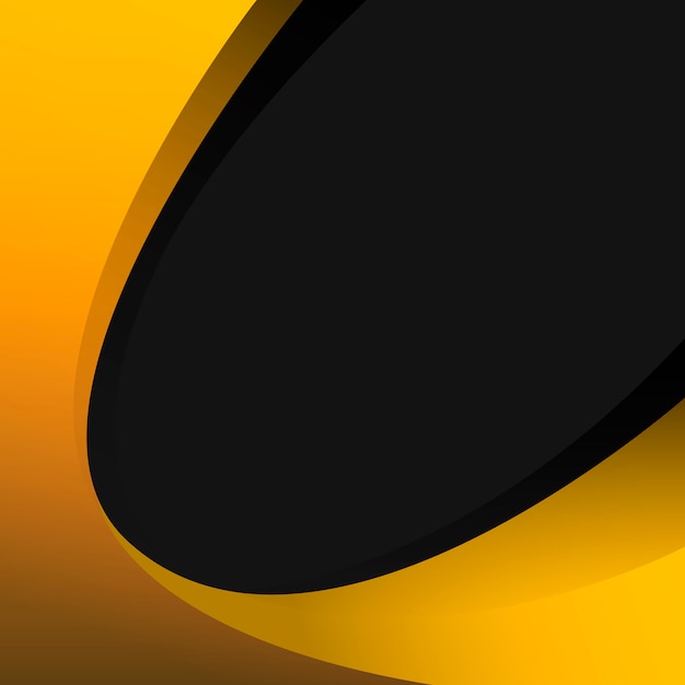 Vector de diseño de fondo de curva amarilla