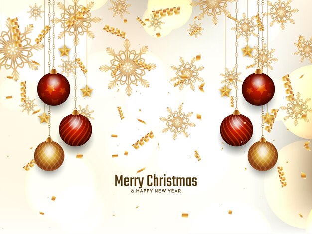 Vector de diseño de fondo decorativo de feliz Navidad festival confeti dorado