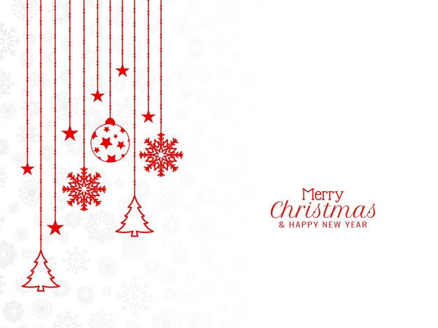Vector de diseño de fondo decorativo festival de feliz Navidad moderno
