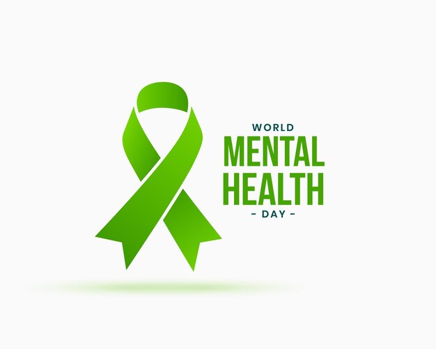 Vector de diseño de fondo del día internacional de la salud mental del 10 de octubre
