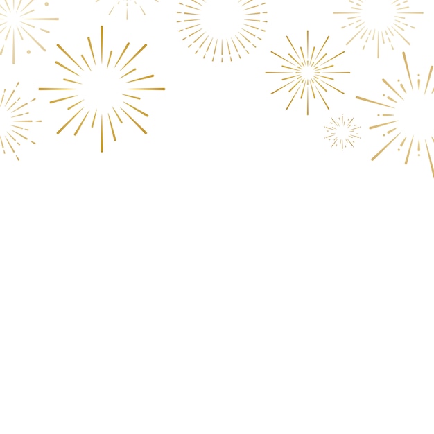 Vector de diseño de fondo de explosiones de fuegos artificiales