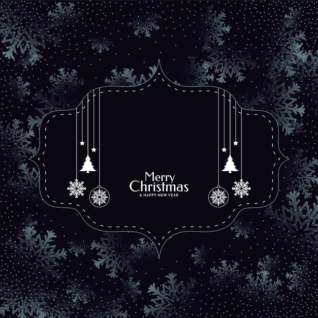 Vector de diseño de fondo de festival de feliz Navidad elegante decorativo