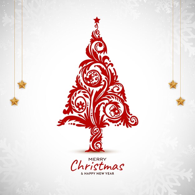 Vector de diseño de fondo moderno de celebración de festival de feliz Navidad