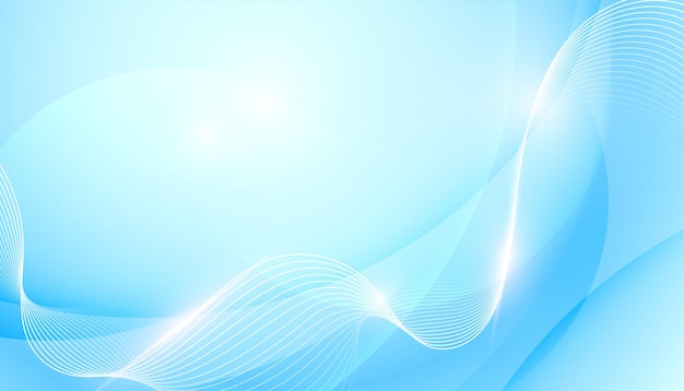 Vector de diseño de fondo de negocios de líneas onduladas brillantes modernas