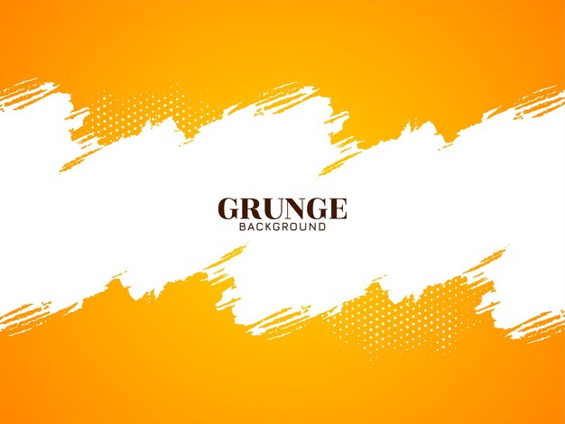 Vector de diseño de fondo de textura grunge amarillo y blanco abstracto