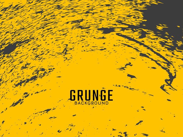 Vector de diseño de fondo de textura grunge áspero amarillo y negro abstracto