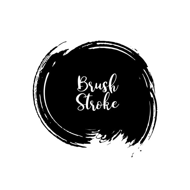 Vector de diseño grunge con pinceladas modernas de acuarela negra