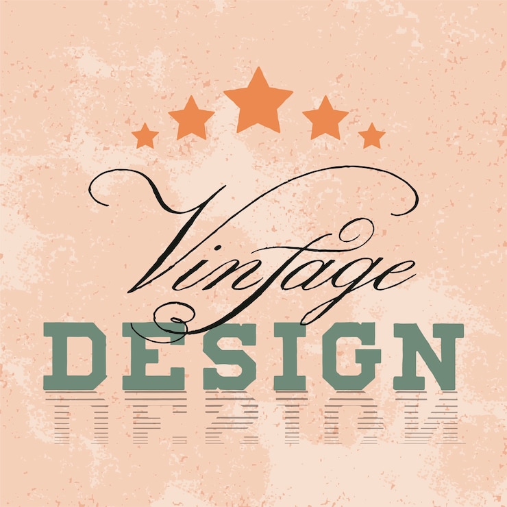 Vector gratuito vector de diseño de logo vintage maqueta