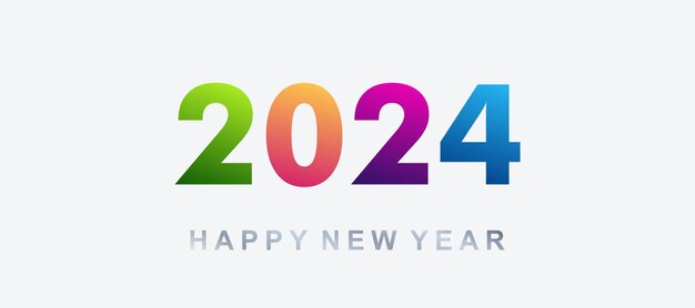 Vector de diseño de logotipo 2024 con creativo y moderno